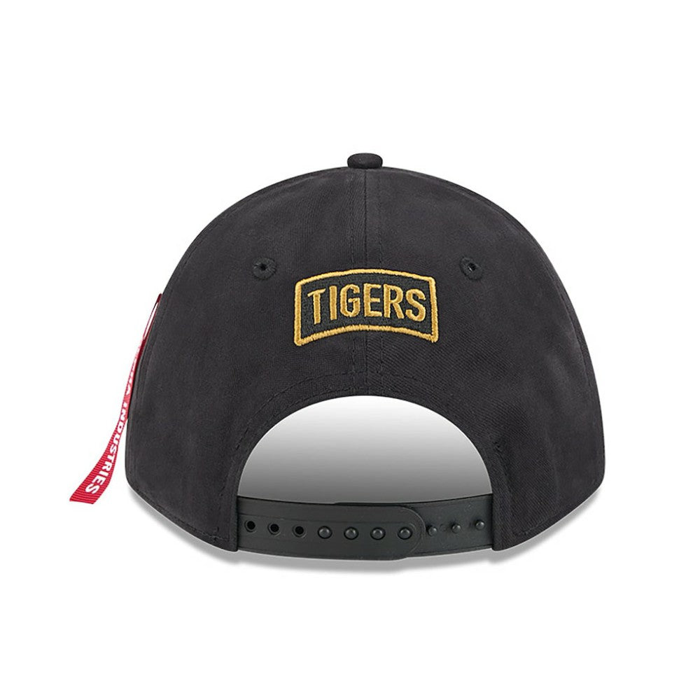 Black Detroit Tigers New Era x Alpha Industries A-Frame 9FORTY Adjustable Hat