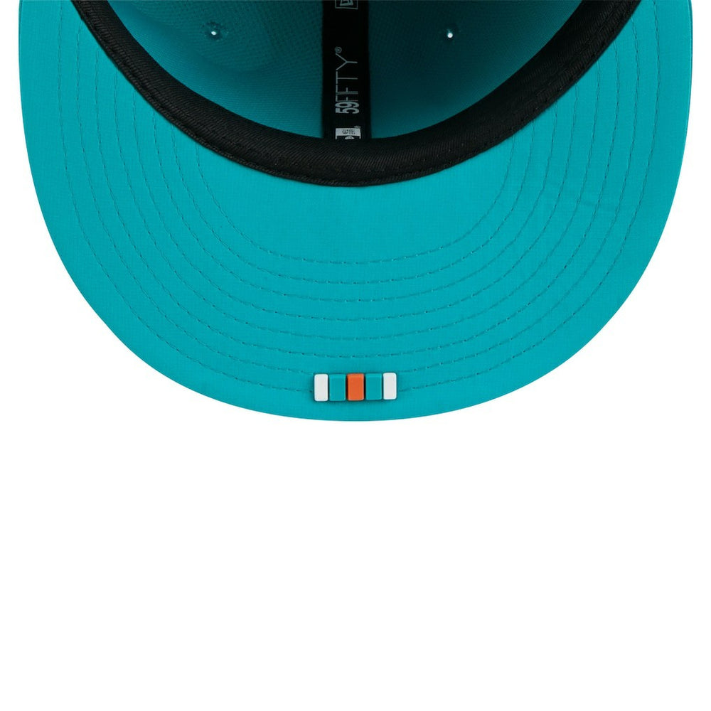 2025 Sideline 59FIFTY Fitted Hat - Miami Dolphins Hats