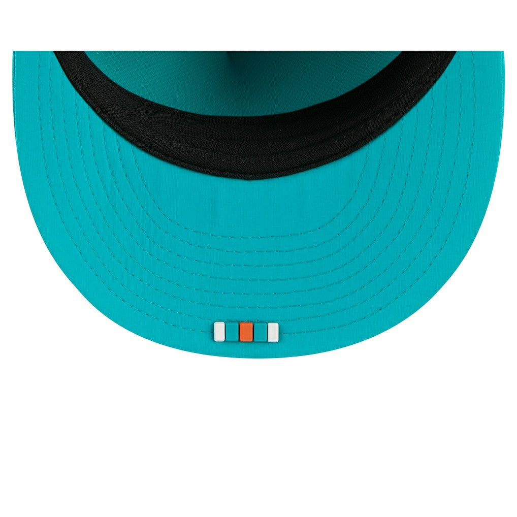 2025 Sideline Retro Crown 59FIFTY Fitted Hat - Miami Dolphins Hats