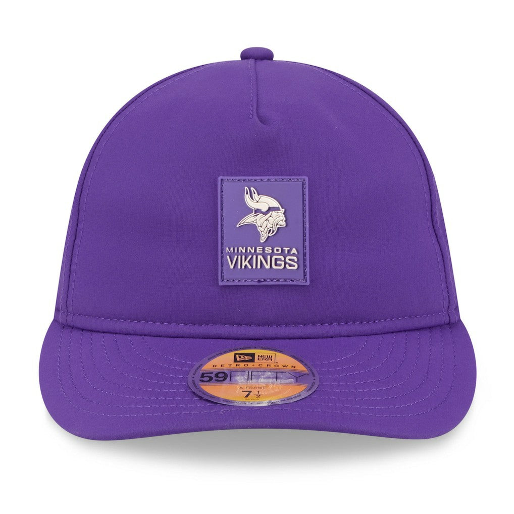 2025 Sideline Retro Crown 59FIFTY Fitted Hat - Minnesota Vikings Hats
