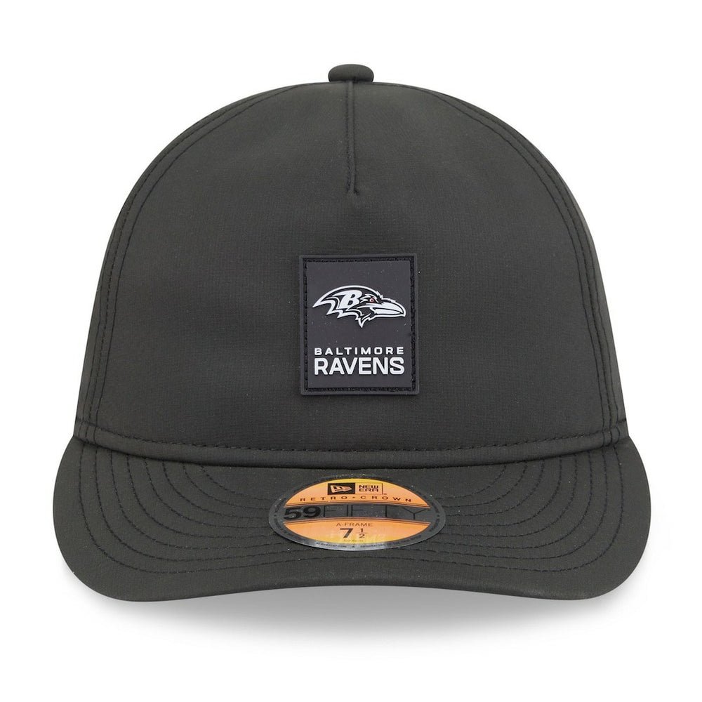 2025 Sideline Retro Crown 59FIFTY Fitted Hat - Baltimore Ravens Hats