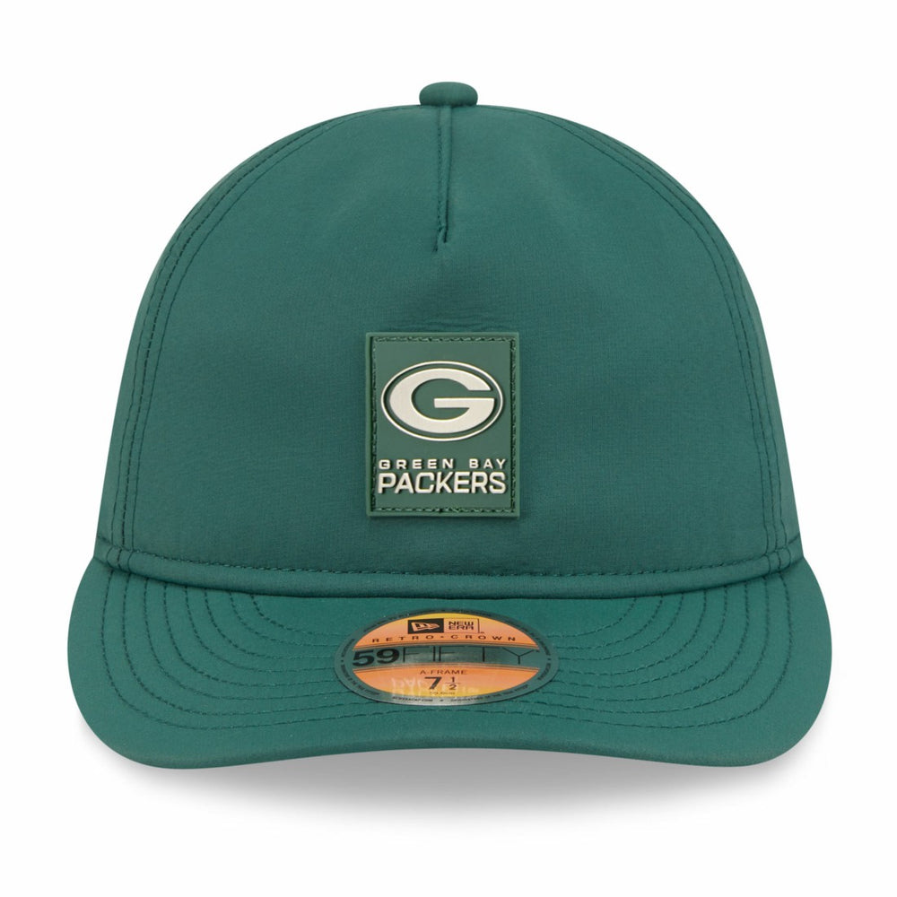 2025 Sideline Retro Crown 59FIFTY Fitted Hat - Green Bay Packers Hats
