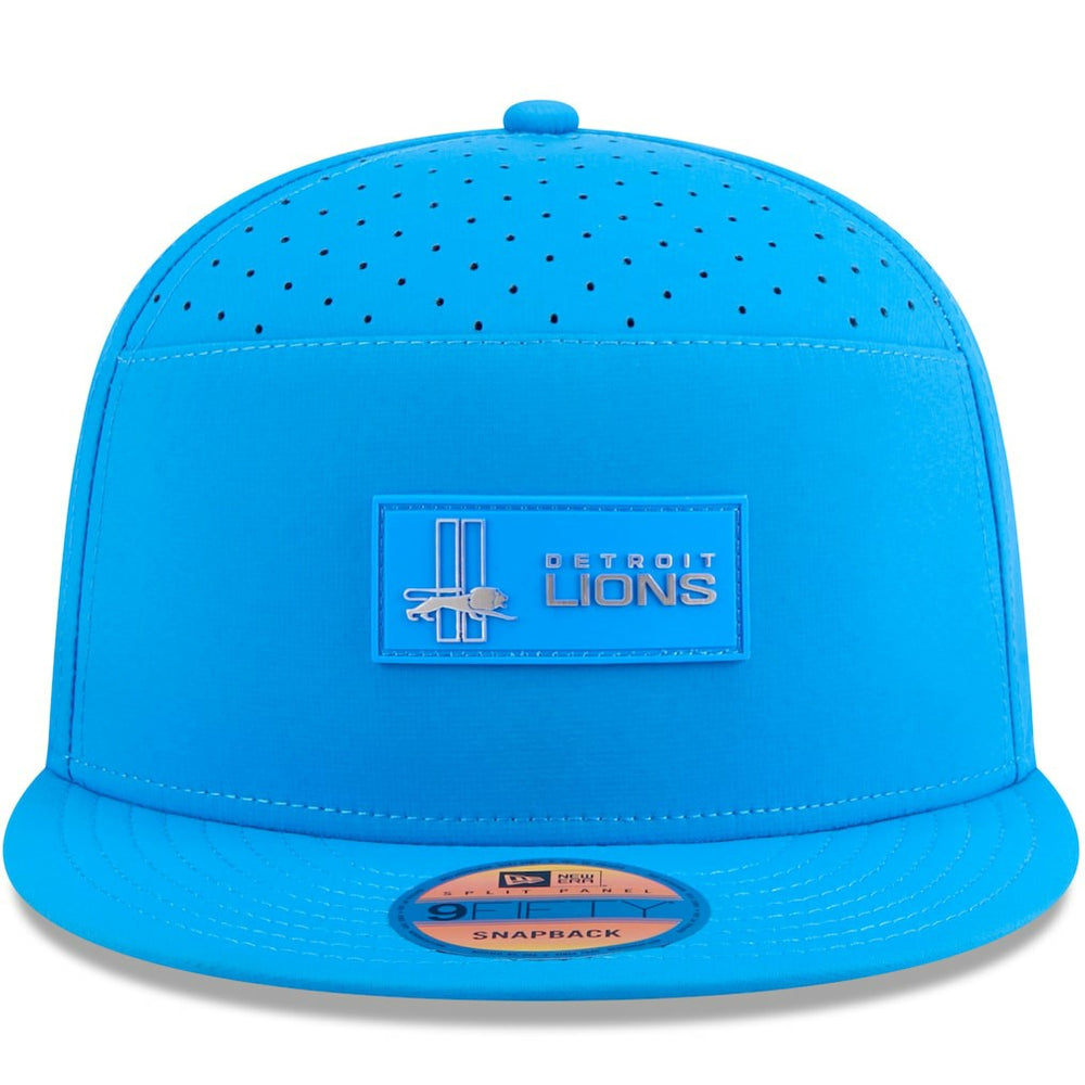 2025 Sideline Throwback Split Panel 9FIFTY Snapback Hat - Detroit Lions Hats