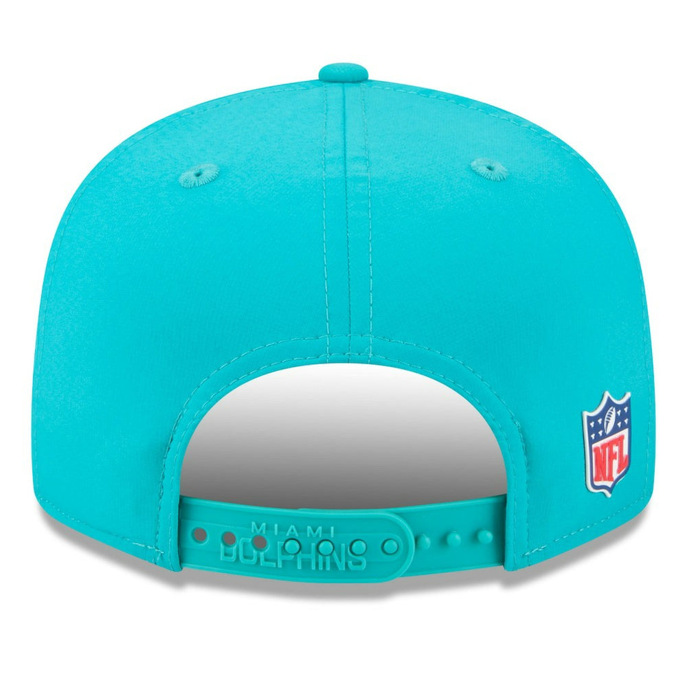 2025 Sideline Split Panel 9FIFTY Snapback Hat - Miami Dolphins Hats