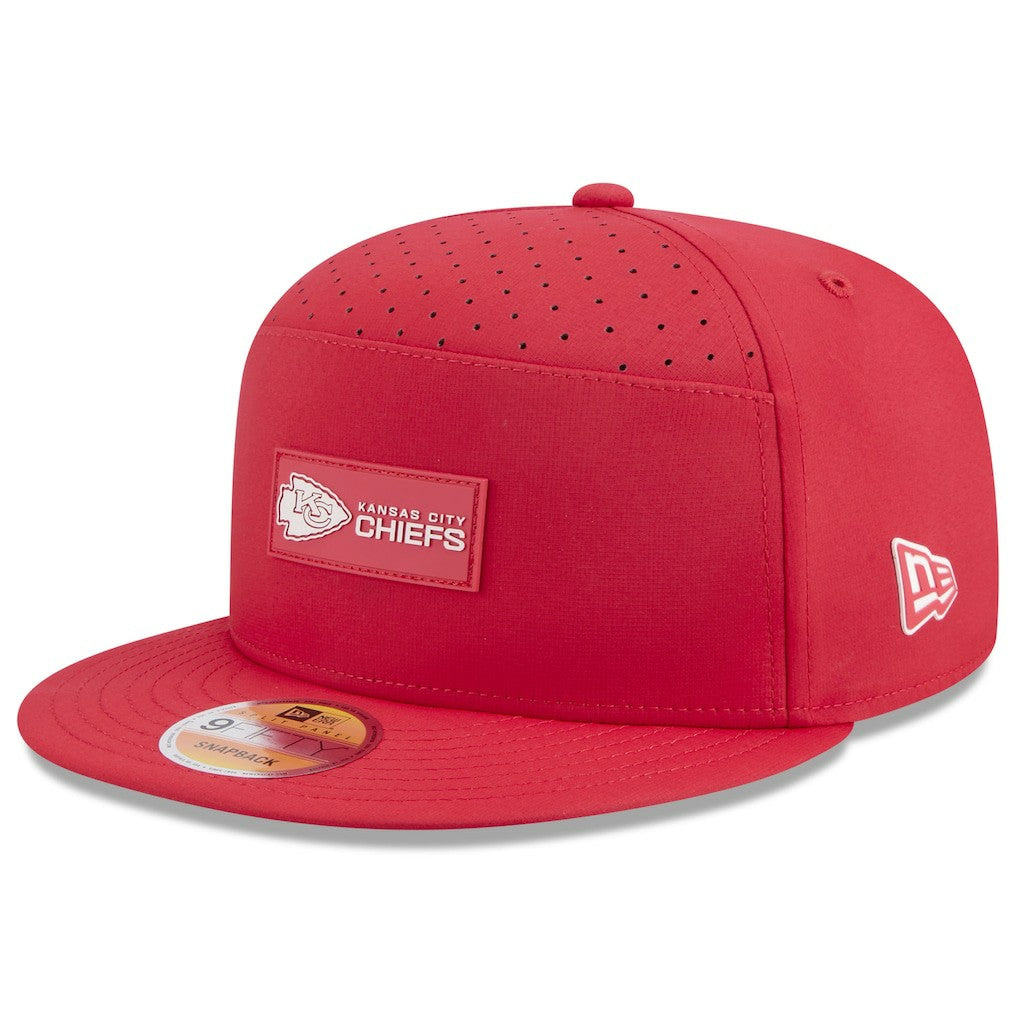 2025 Sideline Split Panel 9FIFTY Snapback Hat - Kansas City Chiefs Hats
