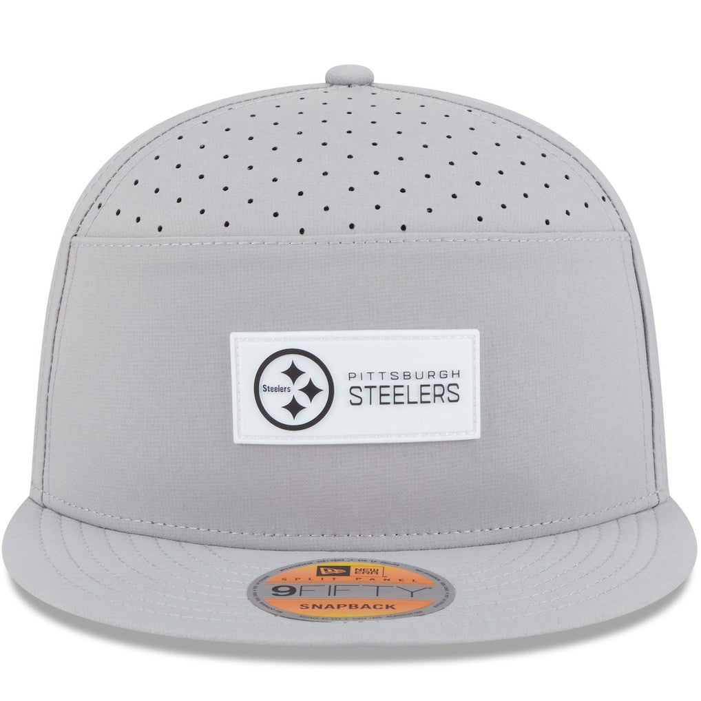 2025 Sideline Split Panel 9FIFTY Snapback Hat - Pittsburgh Steelers Hats