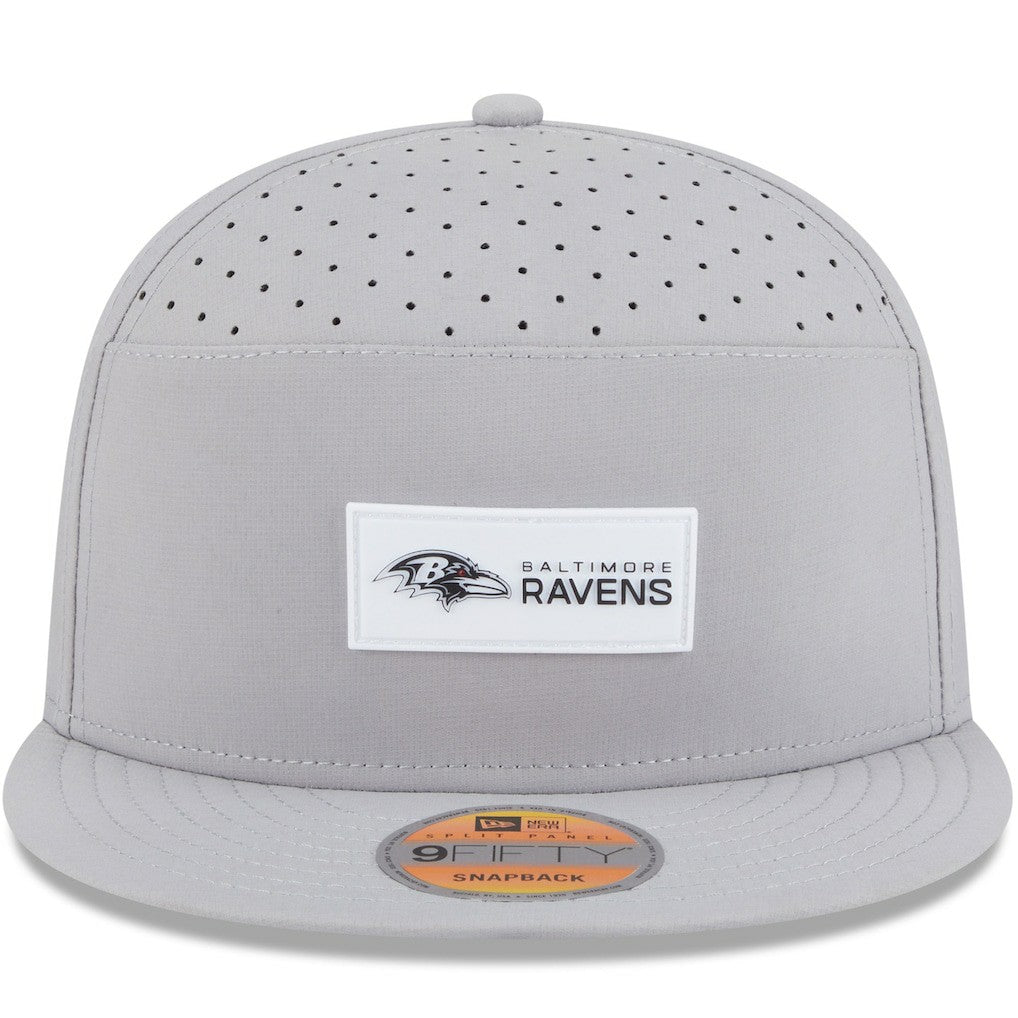 2025 Sideline Split Panel 9FIFTY Snapback Hat - Baltimore Ravens Hats