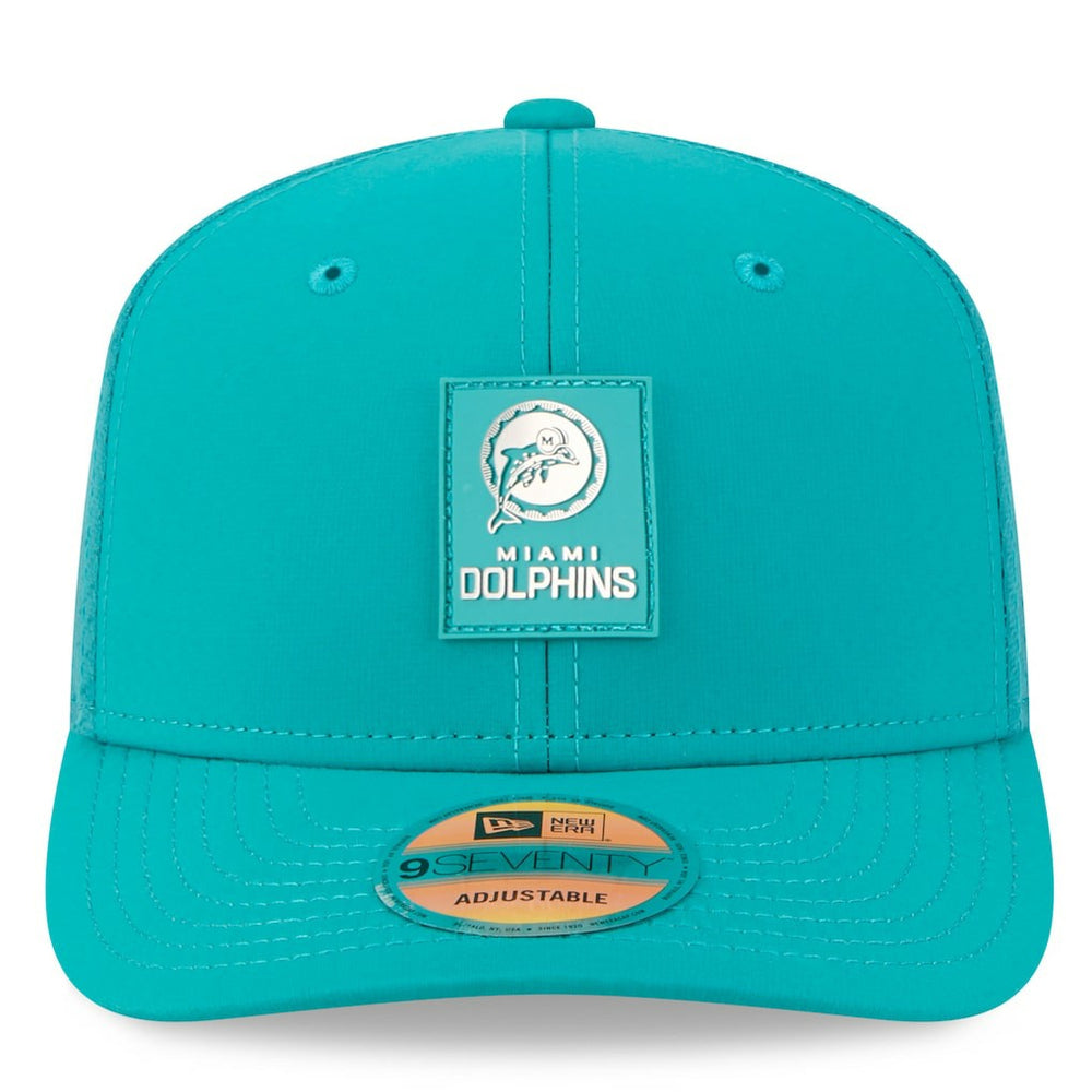 2025 Sideline Throwback 9SEVENTY Trucker Adjustable Hat - Miami Dolphins Hats