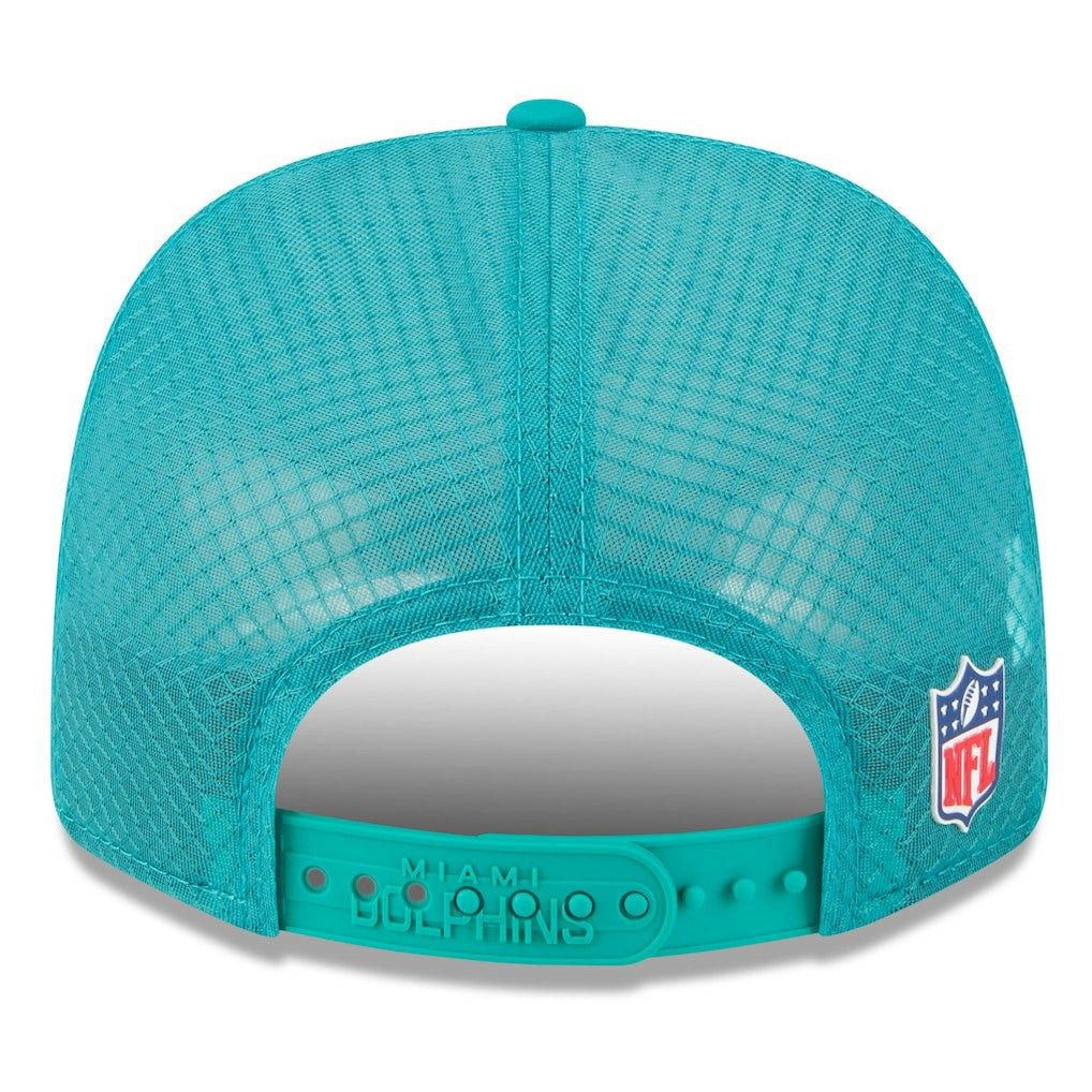 2025 Sideline Throwback 9SEVENTY Trucker Adjustable Hat - Miami Dolphins Hats