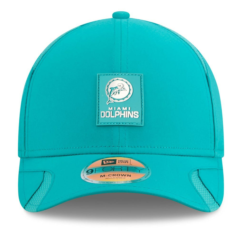 2025 Sideline Throwback M-Crown 9FORTY Adjustable Hat - Miami Dolphins Hats