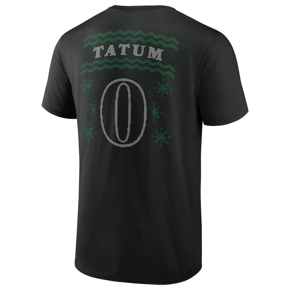 Jayson Tatum Boston Celtics Ugly Sweater Name & Number T-Shirt