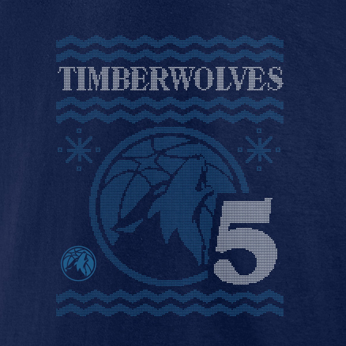 Anthony Edwards Minnesota Timberwolves Ugly Sweater Name & Number T-Shirt