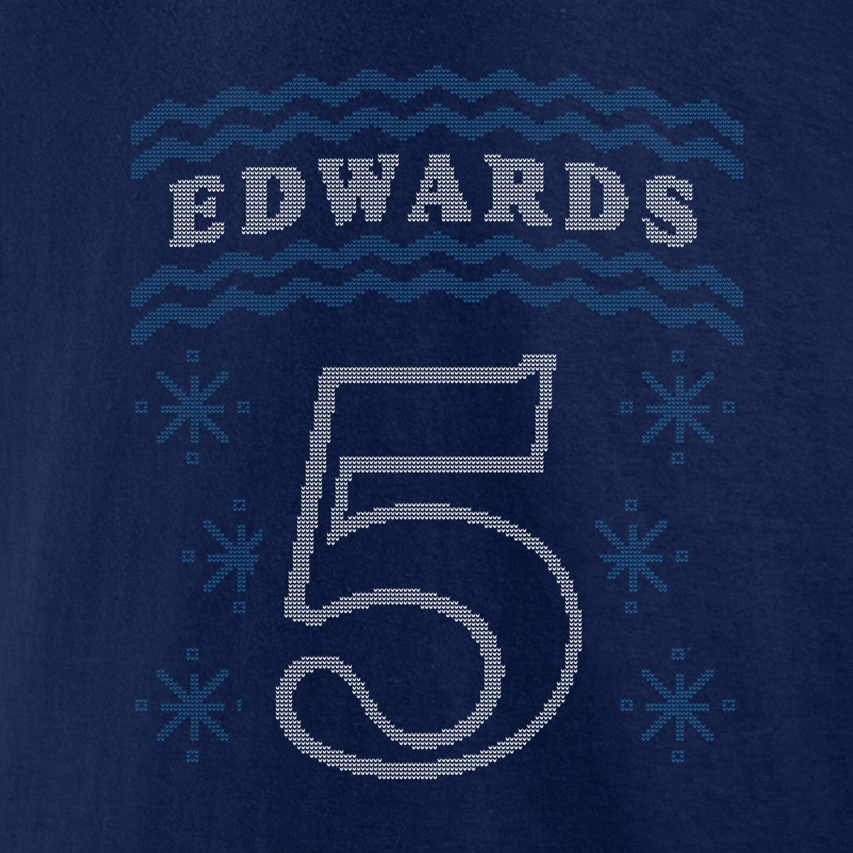 Anthony Edwards Minnesota Timberwolves Ugly Sweater Name & Number T-Shirt