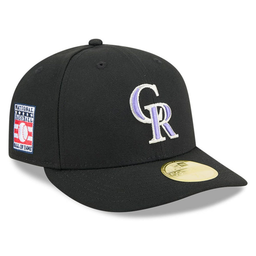 Black Colorado Rockies New Era Baseball Hall of Fame 59FIFTY Low Profile Fitted Hat