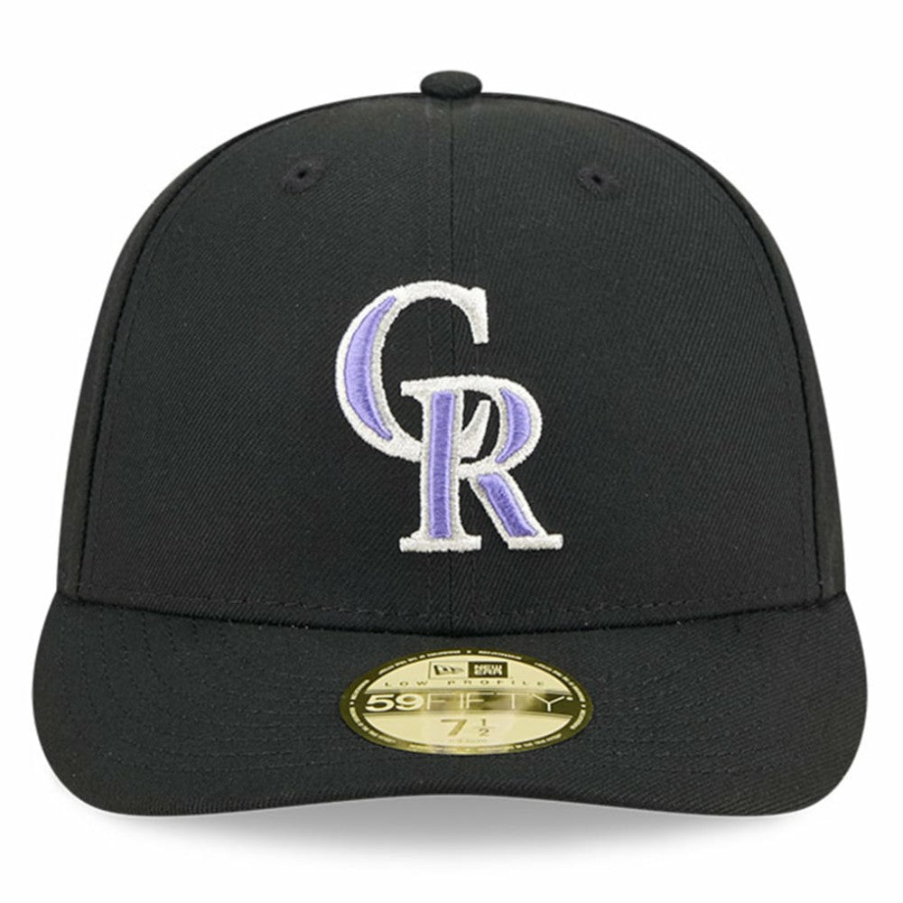 Black Colorado Rockies New Era Baseball Hall of Fame 59FIFTY Low Profile Fitted Hat