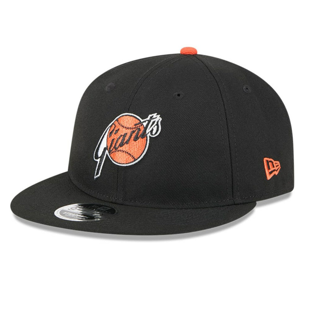 Black San Francisco Giants New Era Baseball Hall of Fame Retro Crown 9FIFTY Adjustable Hat