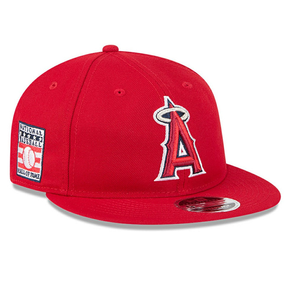 Red Los Angeles Angels New Era Baseball Hall of Fame Retro Crown 9FIFTY Adjustable Hat