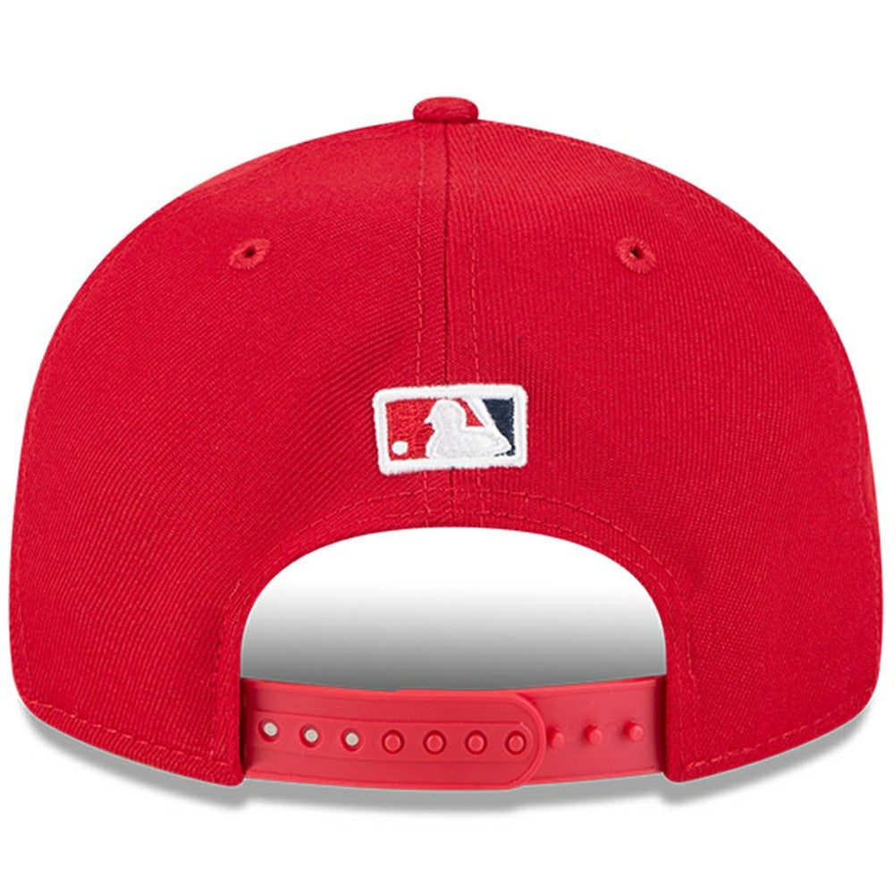 Red Los Angeles Angels New Era Baseball Hall of Fame Retro Crown 9FIFTY Adjustable Hat