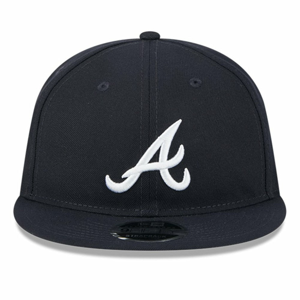 Navy Atlanta Braves New Era Baseball Hall of Fame Retro Crown 9FIFTY Adjustable Hat