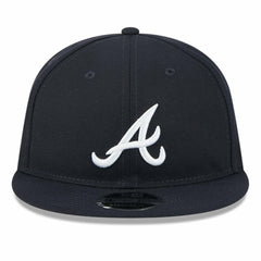 Navy Atlanta Braves New Era Baseball Hall of Fame Retro Crown 9FIFTY Adjustable Hat