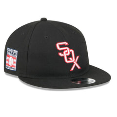 Black Chicago White Sox New Era Baseball Hall of Fame Retro Crown 9FIFTY Adjustable Hat