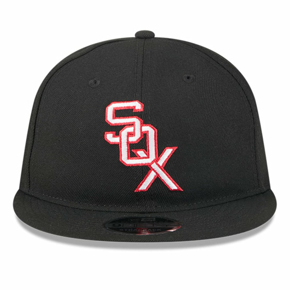 Black Chicago White Sox New Era Baseball Hall of Fame Retro Crown 9FIFTY Adjustable Hat