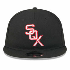 Black Chicago White Sox New Era Baseball Hall of Fame Retro Crown 9FIFTY Adjustable Hat