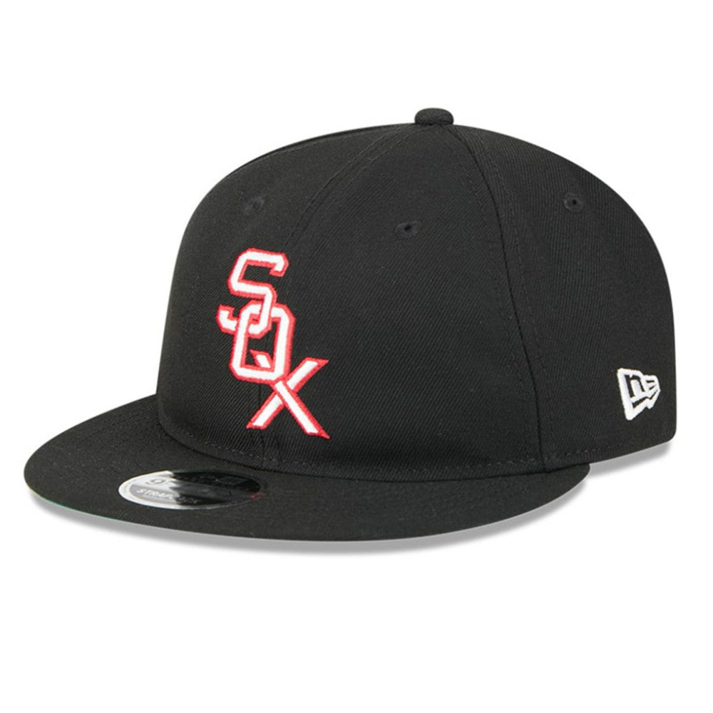 Black Chicago White Sox New Era Baseball Hall of Fame Retro Crown 9FIFTY Adjustable Hat