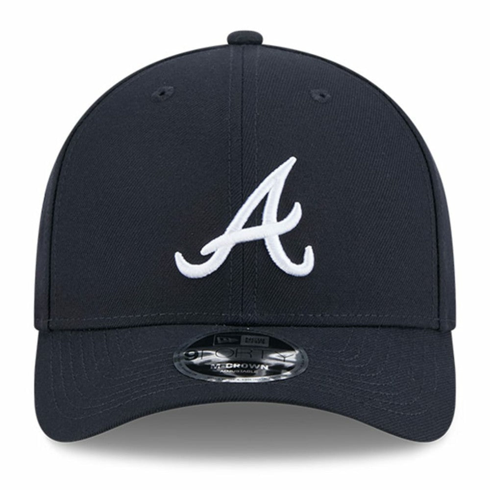 Navy Atlanta Braves New Era Baseball Hall of Fame 9FORTY M-Crown Adjustable Hat
