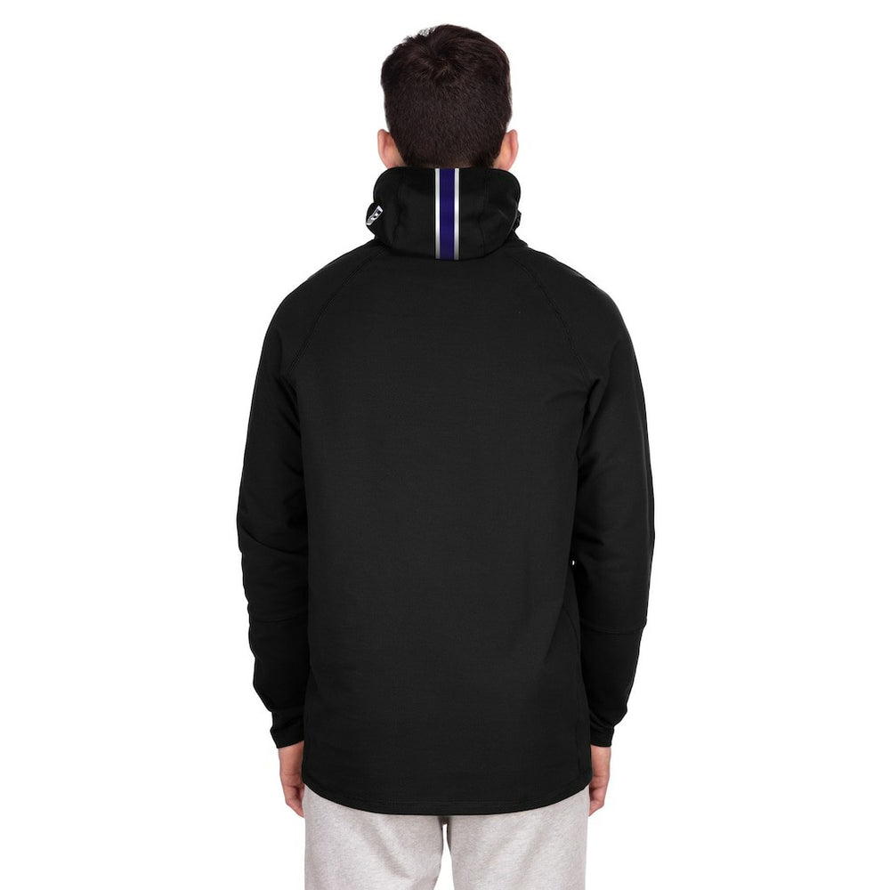 Functional Fandom Balaclava Helmet Stripe Tri-Blend Hoodie - Baltimore Ravens Hoodies