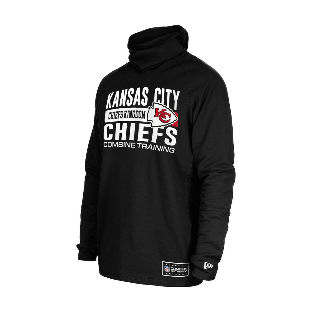 Functional Fandom Balaclava Helmet Stripe Tri-Blend Hoodie - Kansas City Chiefs Hoodies