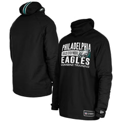 Functional Fandom Balaclava Helmet Stripe Tri-Blend Hoodie - Philadelphia Eagles Hoodies