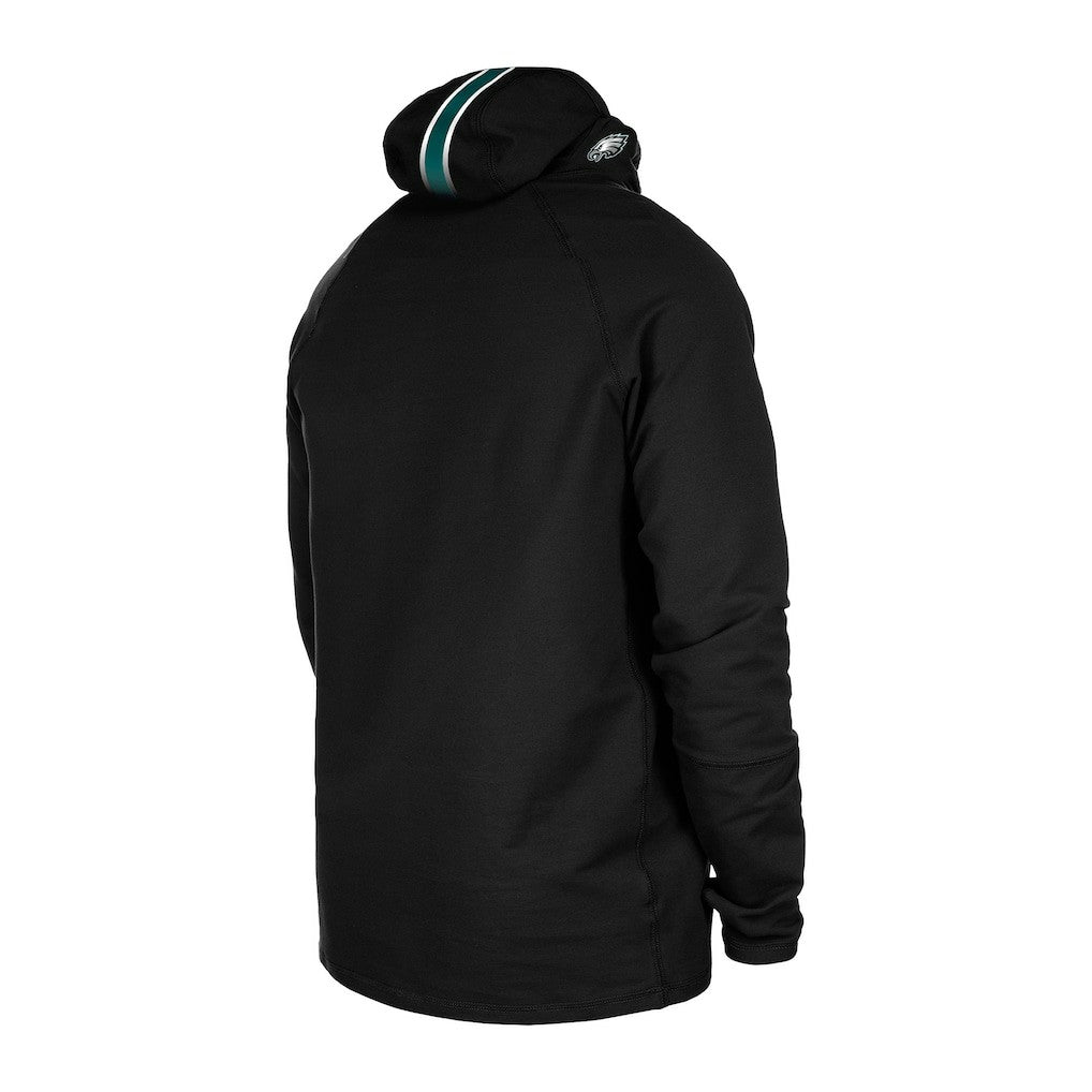 Functional Fandom Balaclava Helmet Stripe Tri-Blend Hoodie - Philadelphia Eagles Hoodies
