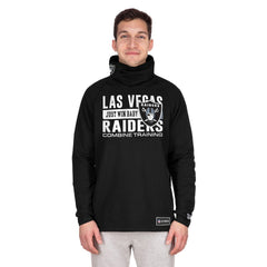 Functional Fandom Balaclava Helmet Stripe Tri-Blend Hoodie - Las Vegas Raiders Hoodies