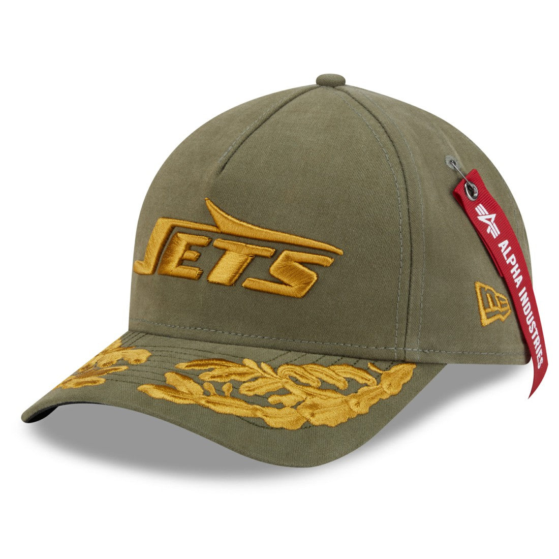 x Alpha Industries A-Frame 9FORTY Adjustable Hat - New York Jets Hats