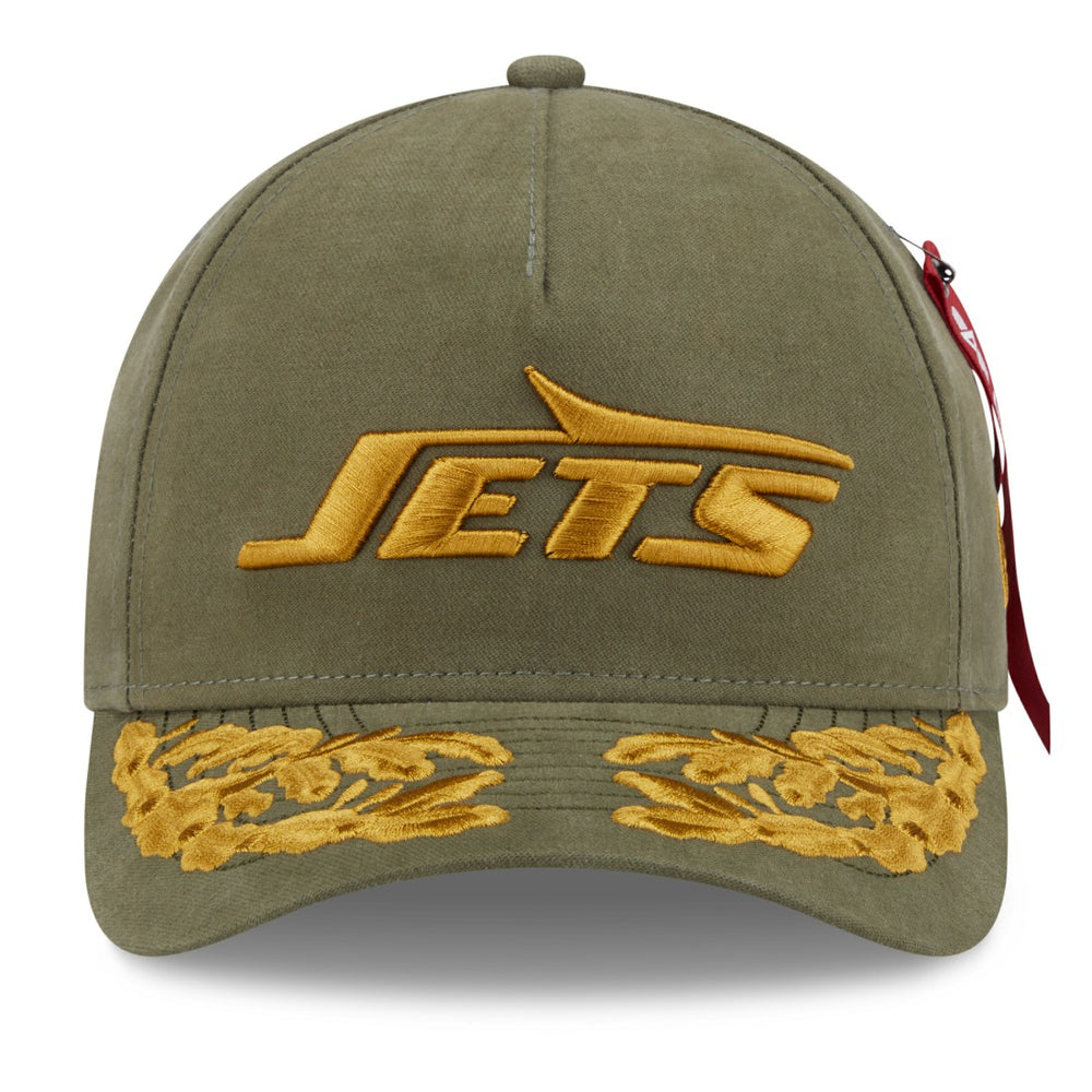x Alpha Industries A-Frame 9FORTY Adjustable Hat - New York Jets Hats