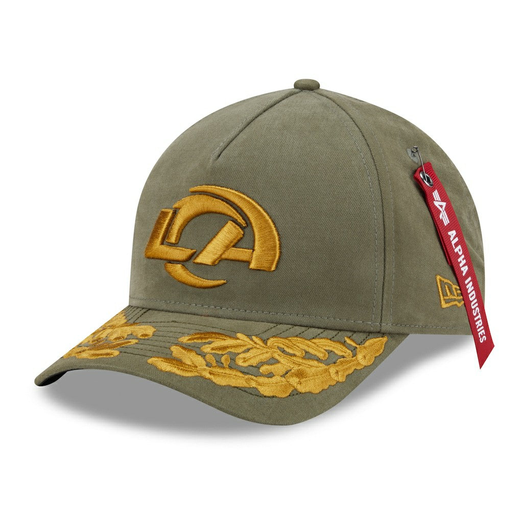 x Alpha Industries A-Frame 9FORTY Adjustable Hat - Los Angeles Rams Hats