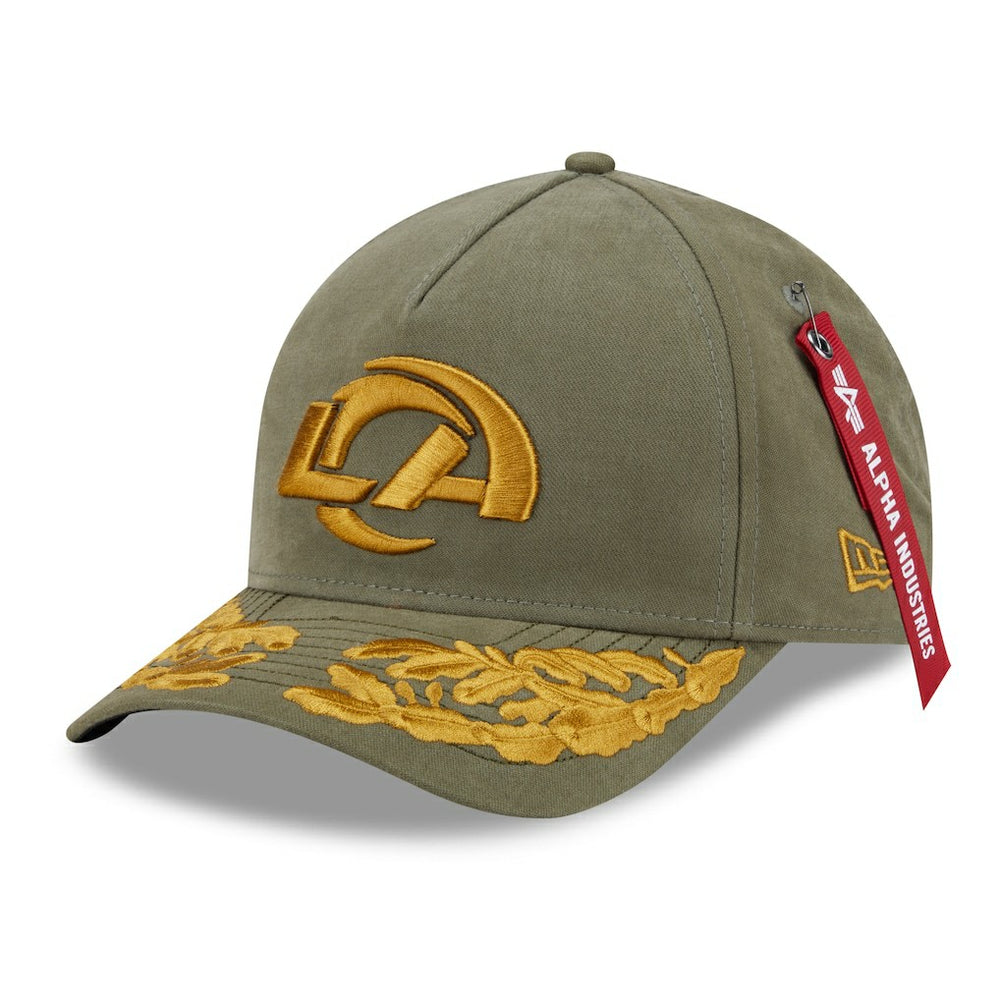 x Alpha Industries A-Frame 9FORTY Adjustable Hat - Los Angeles Rams Hats