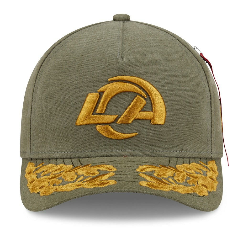 x Alpha Industries A-Frame 9FORTY Adjustable Hat - Los Angeles Rams Hats