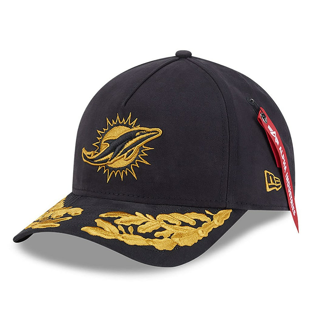 x Alpha Industries A-Frame 9FORTY Adjustable Hat - Miami Dolphins Hats
