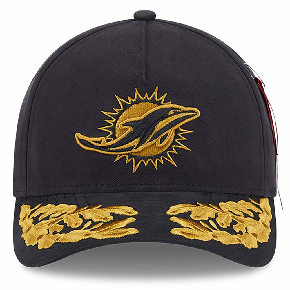 x Alpha Industries A-Frame 9FORTY Adjustable Hat - Miami Dolphins Hats