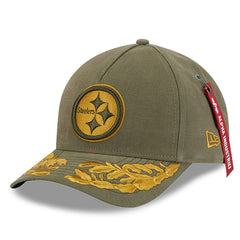 x Alpha Industries A-Frame 9FORTY Adjustable Hat - Pittsburgh Steelers Hats