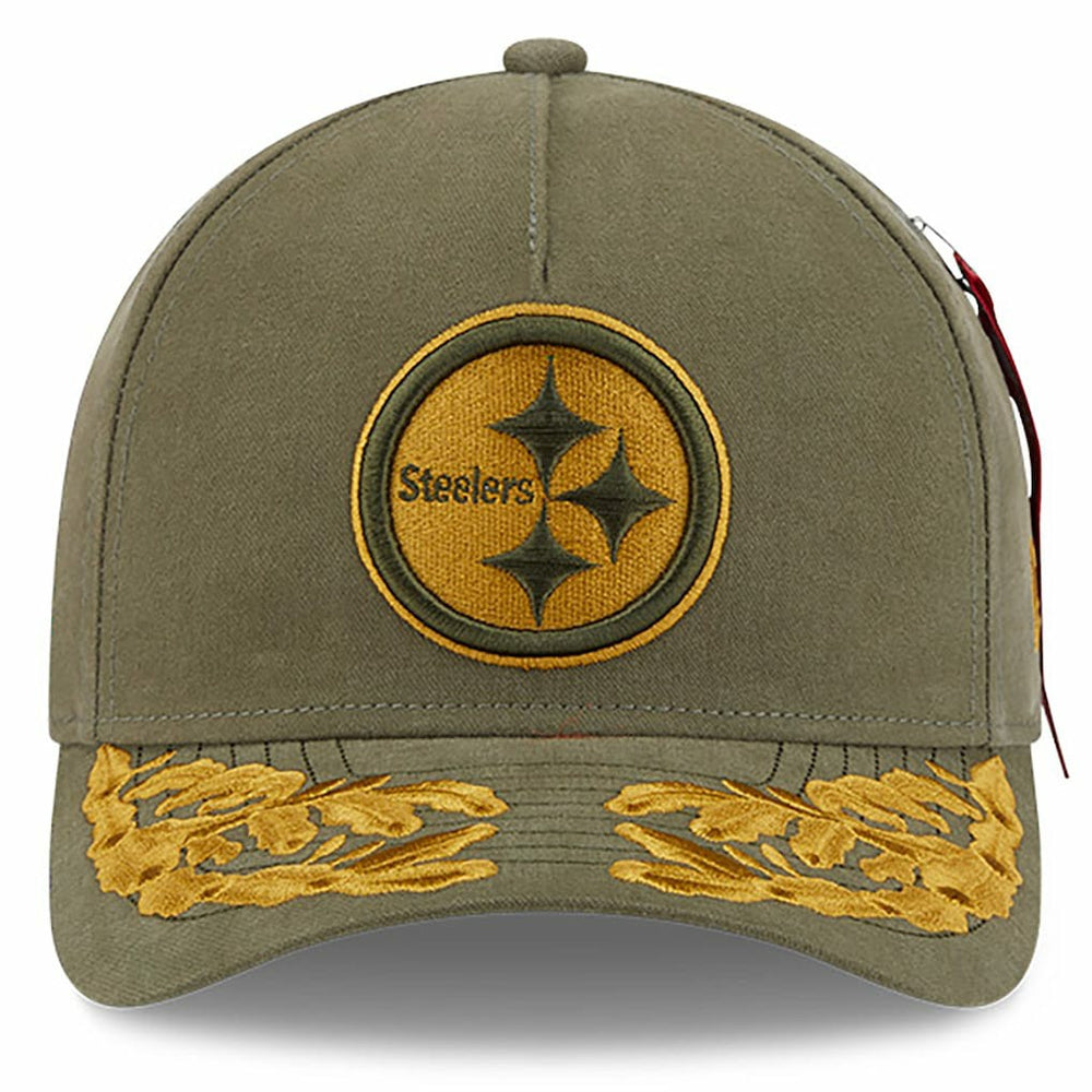 x Alpha Industries A-Frame 9FORTY Adjustable Hat - Pittsburgh Steelers Hats