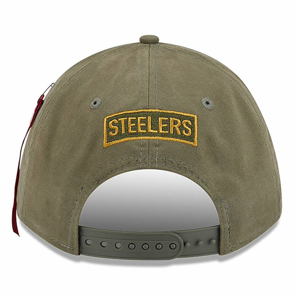 x Alpha Industries A-Frame 9FORTY Adjustable Hat - Pittsburgh Steelers Hats