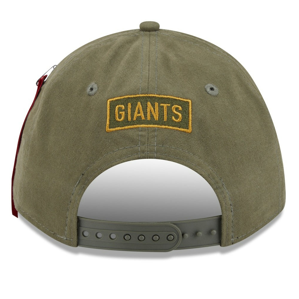 x Alpha Industries A-Frame 9FORTY Adjustable Hat - New York Giants Hats