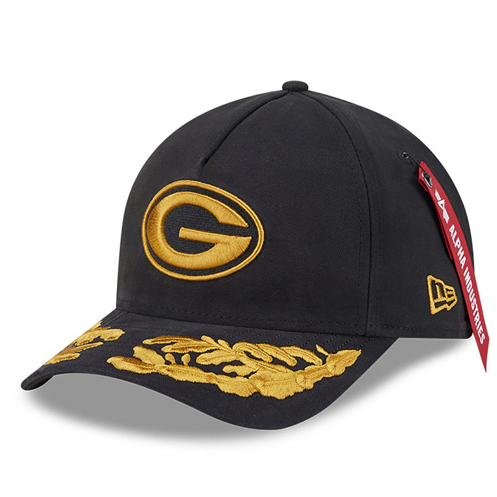 x Alpha Industries A-Frame 9FORTY Adjustable Hat - Green Bay Packers Hats