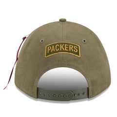 x Alpha Industries A-Frame 9FORTY Adjustable Hat - Green Bay Packers Hats