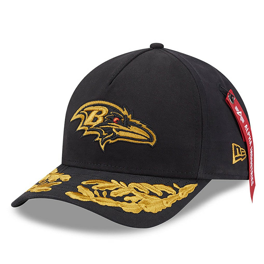 x Alpha Industries A-Frame 9FORTY Adjustable Hat - Baltimore Ravens Hats