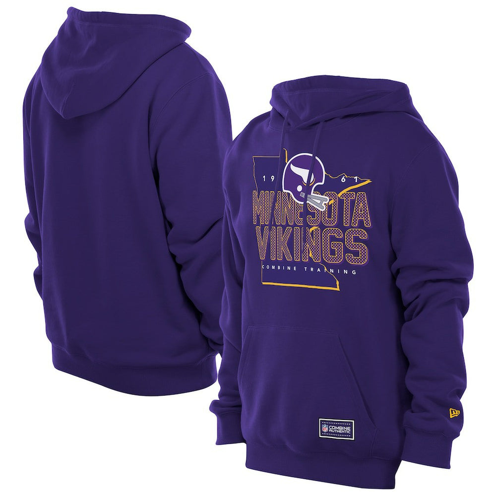 Combine Authentic Local State Throwback Hoodie - Minnesota Vikings Hoodies
