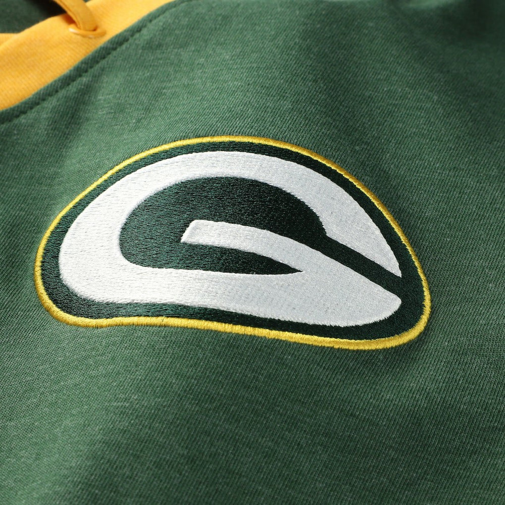 Women's Plus Size Throwback Lace-Up Long Sleeve T-Shirt - Green Bay Packers T-shirts